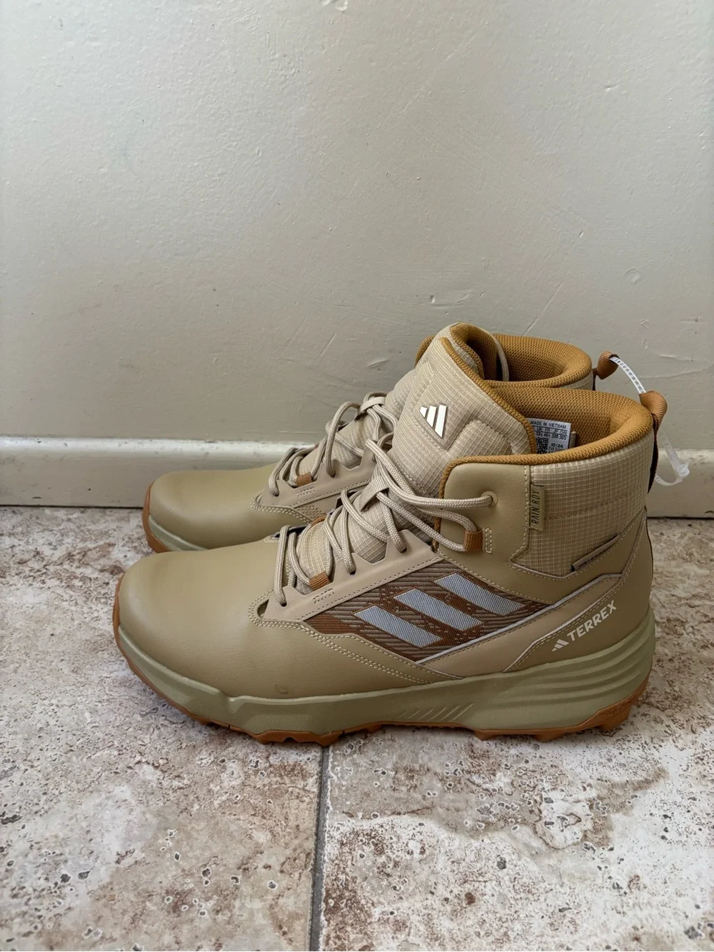 Adidas TERREX Unity Leather Mid RAIN.RDY Hiking Shoes IF4978 Men’s 14